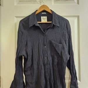 A&F Textured Button Down